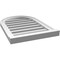 Ekena Millwork Round Top Surface Mount PVC Gable Vent: Functional, w/ 2"W x 2"P Brickmould Sill Frame, 18"W x 26"H GVPRT18X2603SF - alternate 2